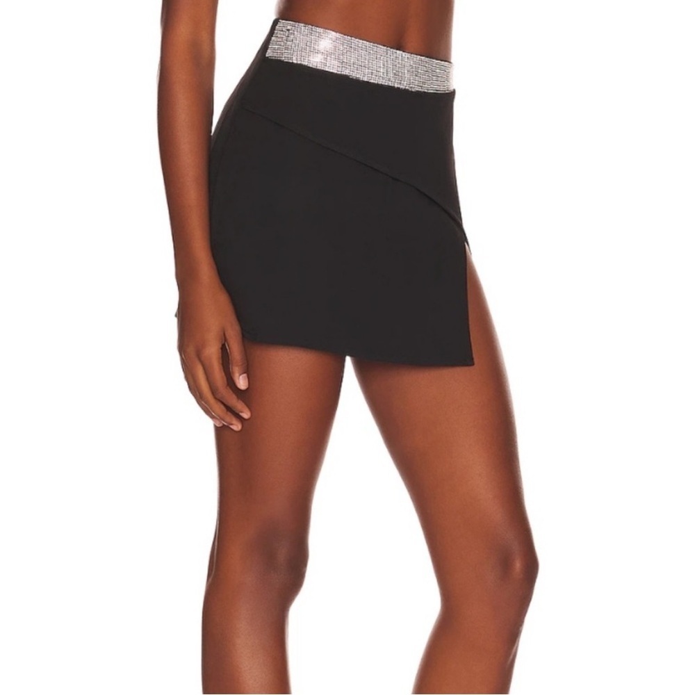 REVOLVE Asymmetrical Black Mini Skirt​​​